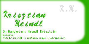 krisztian meindl business card